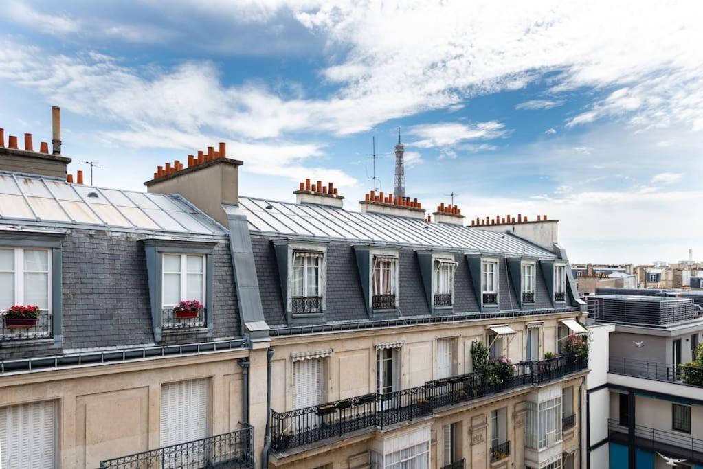 Appartement Vue Tour Eiffel Parijs Buitenkant foto
